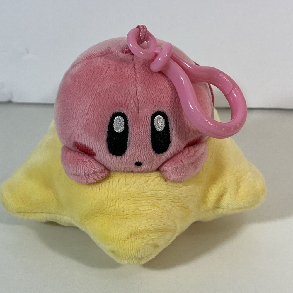 Kirby Warp Star Club Mocchi Mocci 4" Clip Plush Great stocking stuffer